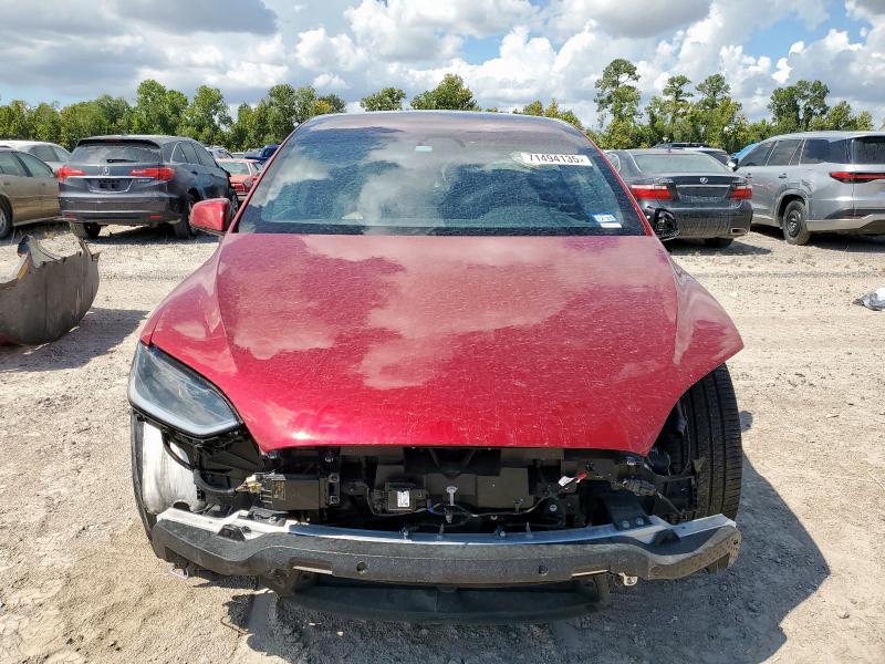 7SAXCBE63PF423345 - 2023 TESLA MODEL X 勃艮第红 照片 5