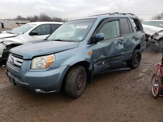 5FNYF18407B016533 - 2007 HONDA PILOT EX TURQUOISE photo 1