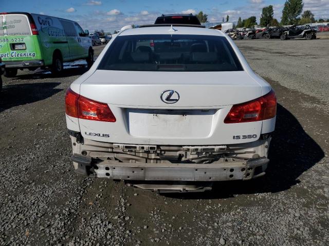 JTHBE262185019927 - 2008 LEXUS IS 350 WHITE photo 6