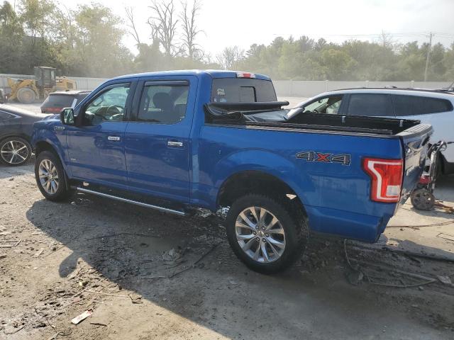 1FTEW1EG8HFA52064 - 2017 FORD F150 SUPERCREW BLUE photo 2