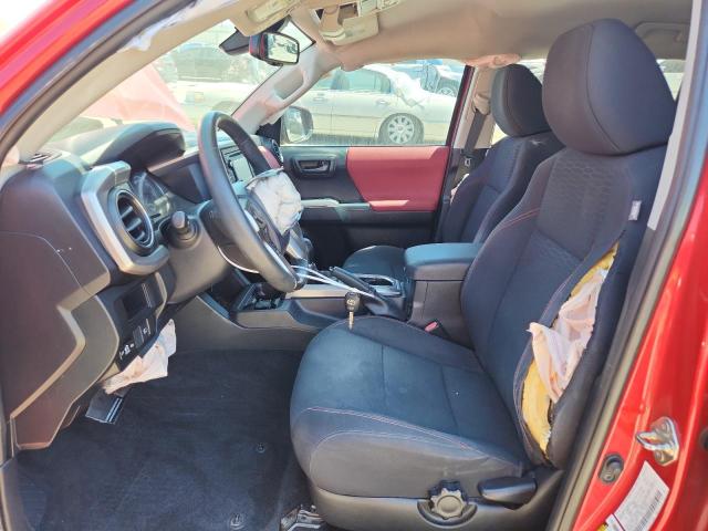 5TFAZ5CN9JX058731 - 2018 TOYOTA TACOMA DOUBLE CAB RED photo 7