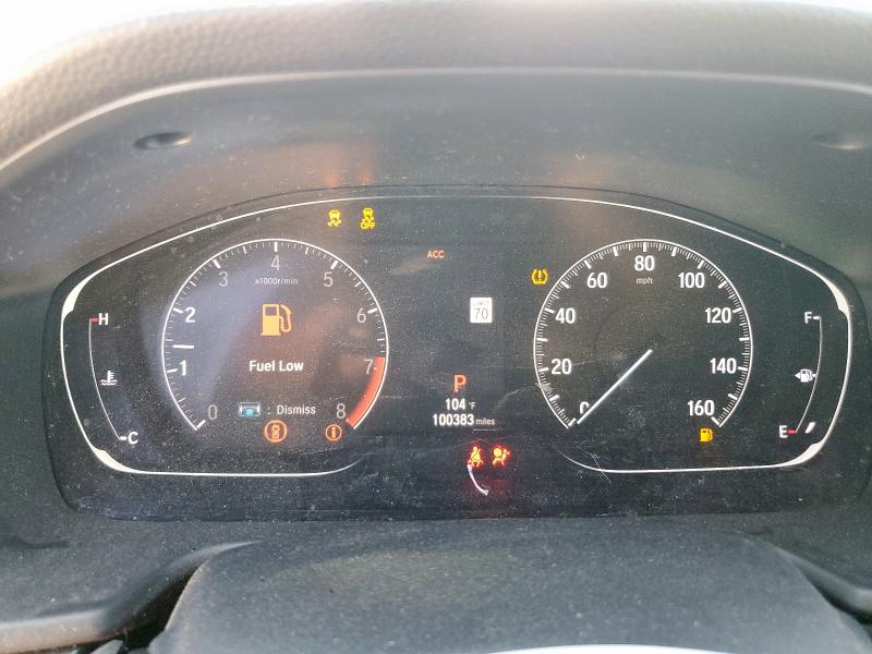 1HGCV2F30KA036264 - 2019 HONDA ACCORD SPORT WHITE photo 9