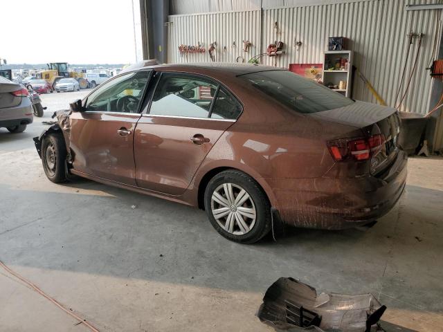 3VW2B7AJ5HM340740 - 2017 VOLKSWAGEN JETTA S BROWN photo 2
