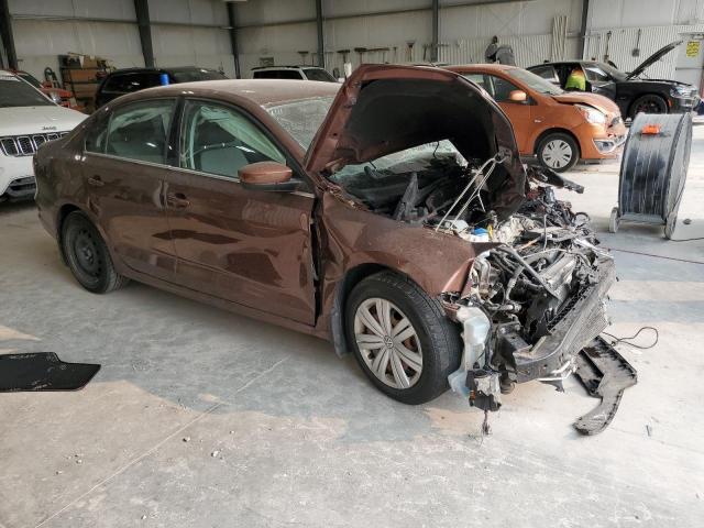 3VW2B7AJ5HM340740 - 2017 VOLKSWAGEN JETTA S BROWN photo 4
