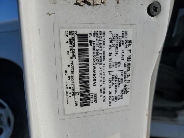 1FMDU34X1VUA60041 - 1997 FORD EXPLORER WHITE photo 13