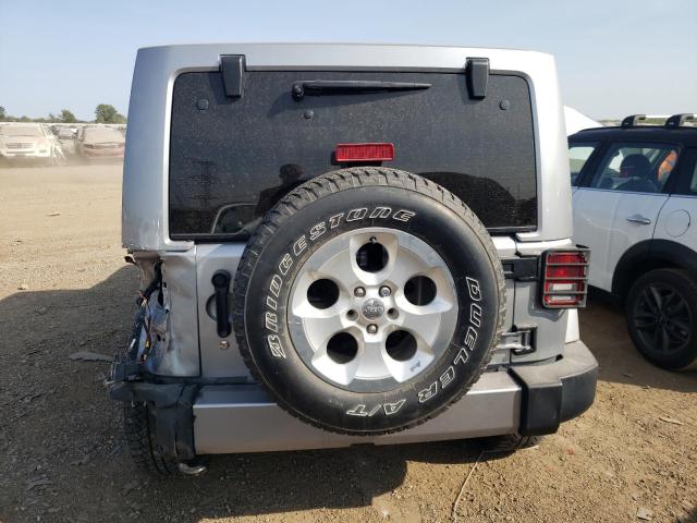 1C4HJWEG6DL649198 - 2013 JEEP WRANGLER U SAHARA SILVER photo 6