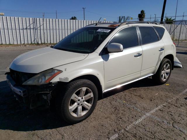 JN8AZ08T66W426813 - 2006 NISSAN MURANO SL WHITE photo 1