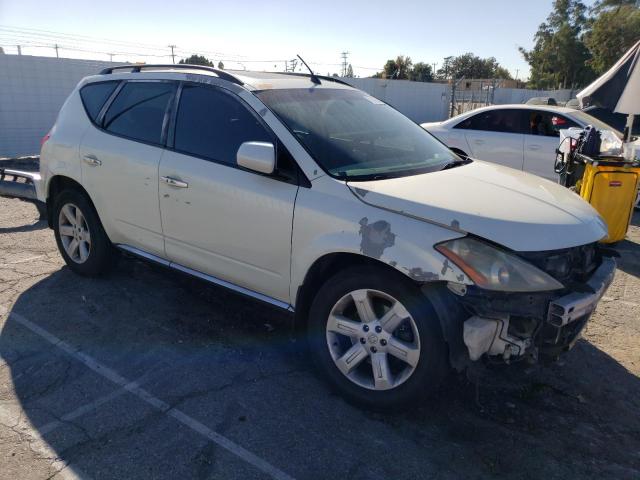 JN8AZ08T66W426813 - 2006 NISSAN MURANO SL WHITE photo 4