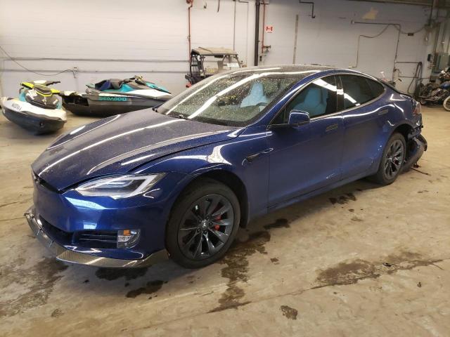 5YJSA1E45KF332088 - 2019 TESLA MODEL S Կապույտ լուսանկար 1