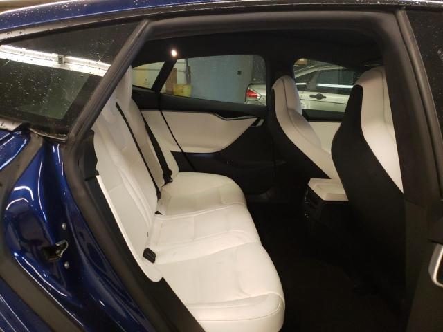 5YJSA1E45KF332088 - 2019 TESLA MODEL S Կապույտ լուսանկար 10