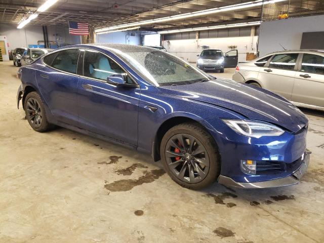 5YJSA1E45KF332088 - 2019 TESLA MODEL S Կապույտ լուսանկար 4