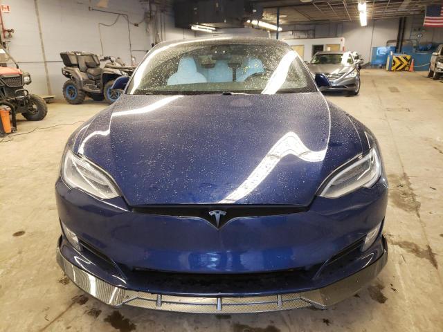 5YJSA1E45KF332088 - 2019 TESLA MODEL S Կապույտ լուսանկար 5