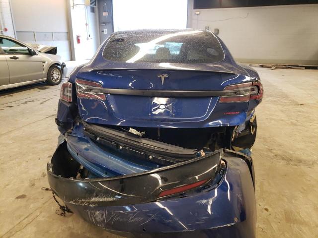 5YJSA1E45KF332088 - 2019 TESLA MODEL S Կապույտ լուսանկար 6