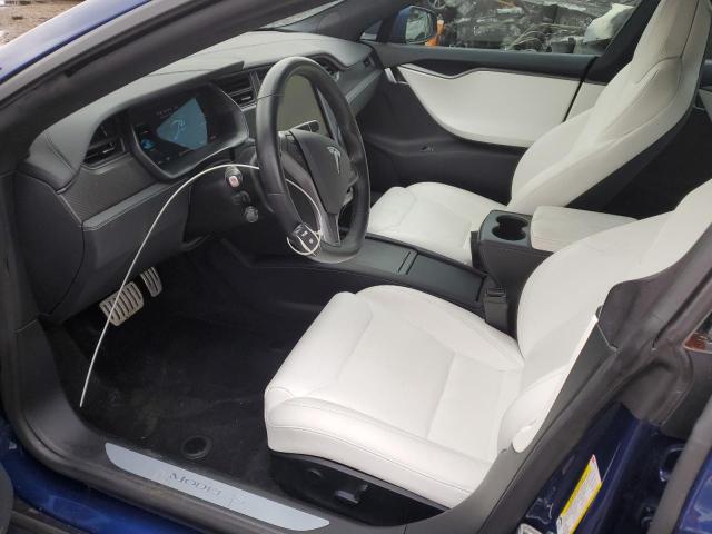 5YJSA1E45KF332088 - 2019 TESLA MODEL S Կապույտ լուսանկար 7