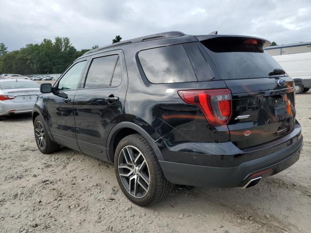 1FM5K8GT1HGD73660 - 2017 FORD EXPLORER SPORT Czarny zdjęcie 2