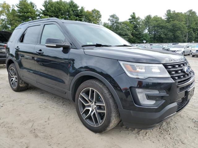 1FM5K8GT1HGD73660 - 2017 FORD EXPLORER SPORT Czarny zdjęcie 4