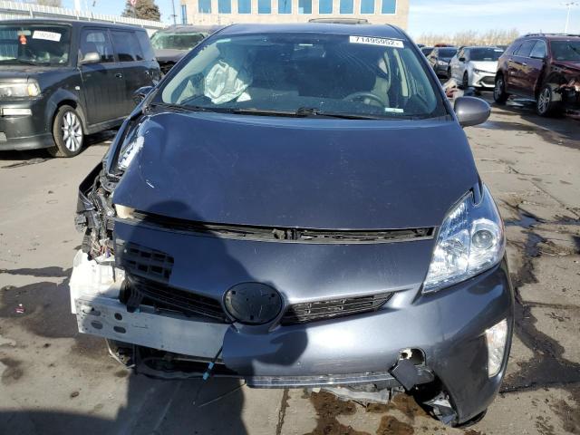 JTDKN3DPXD3046202 - 2013 TOYOTA PRIUS PLUG GRAY photo 5