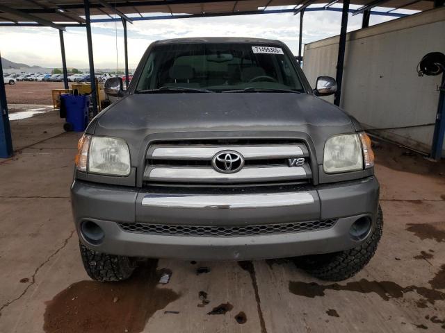 5TBET34114S457655 - 2004 TOYOTA TUNDRA DOUBLE CAB SR5 GRAY photo 5