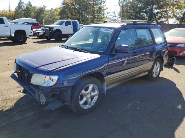 JF1SF65571H755539 - 2001 SUBARU FORESTER S BLUE photo 1