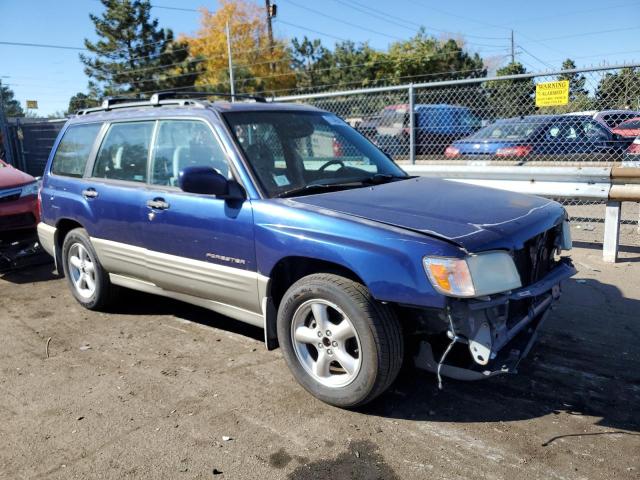 JF1SF65571H755539 - 2001 SUBARU FORESTER S BLUE photo 4