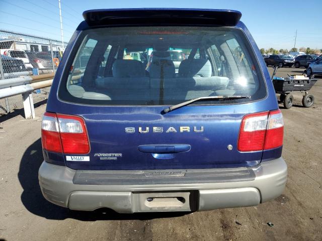 JF1SF65571H755539 - 2001 SUBARU FORESTER S BLUE photo 6