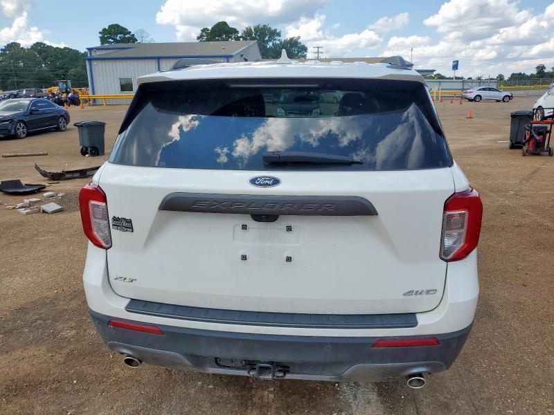 1FMSK8DH8PGB78432 - 2023 FORD EXPLORER XLT WHITE photo 6