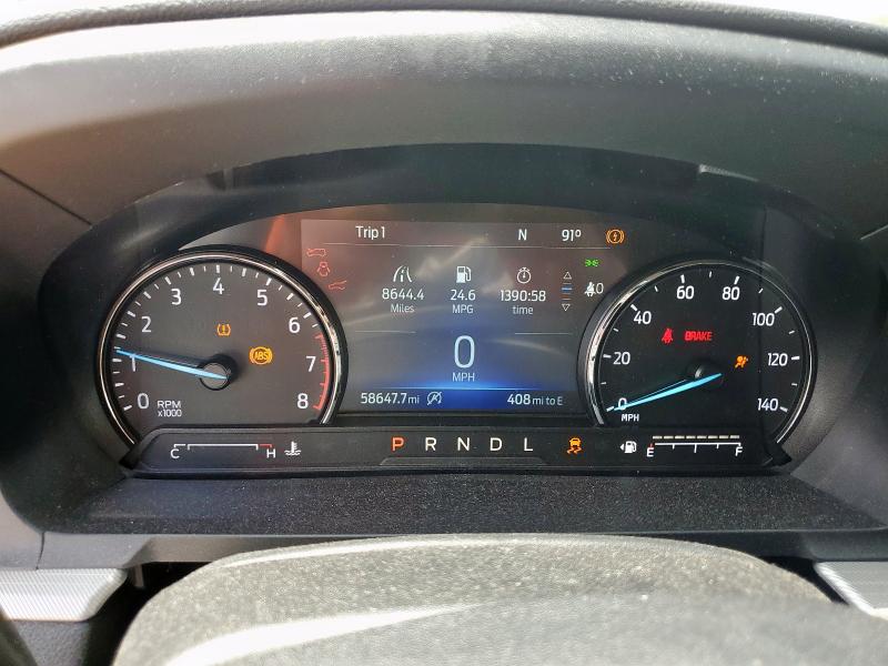 1FMSK8DH8PGB78432 - 2023 FORD EXPLORER XLT WHITE photo 9