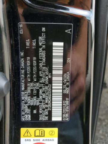 2T2BZMCA6GC026432 - 2016 LEXUS RX 350 BASE BLACK photo 13