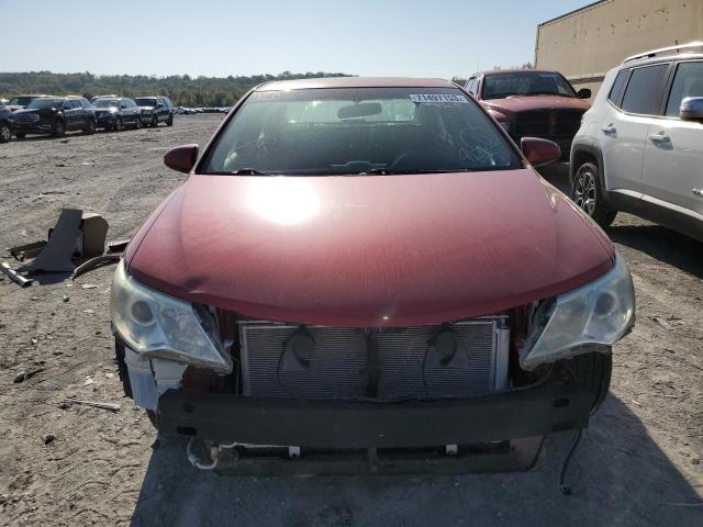 4T4BF1FK4CR165070 - 2012 TOYOTA CAMRY BASE RED photo 5