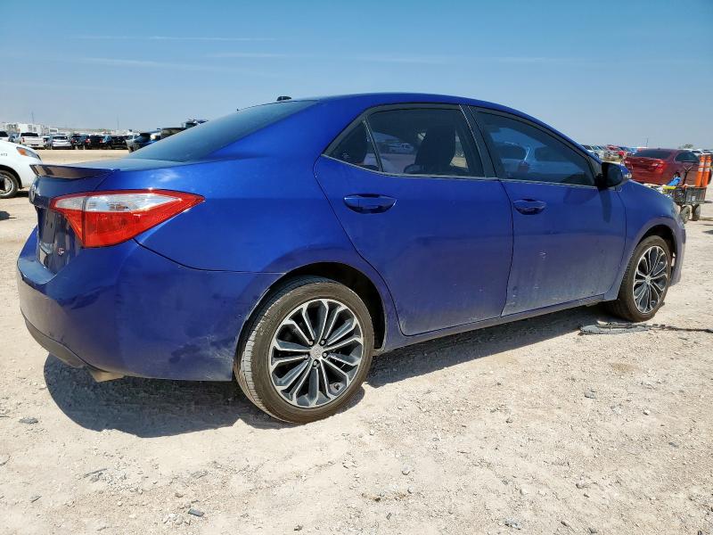 5YFBURHEXGP386430 - 2016 TOYOTA COROLLA L BLUE photo 3