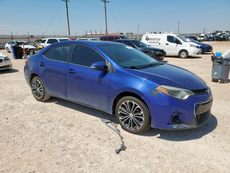 5YFBURHEXGP386430 - 2016 TOYOTA COROLLA L BLUE photo 4