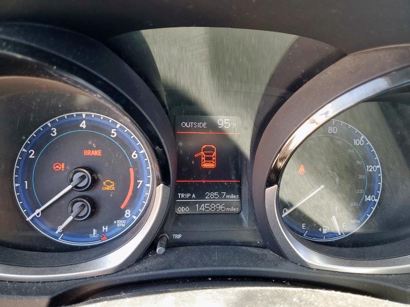 5YFBURHEXGP386430 - 2016 TOYOTA COROLLA L BLUE photo 9