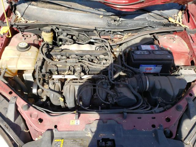 1FAFP34N35W316998 - 2005 FORD FOCUS ZX4 RED photo 11