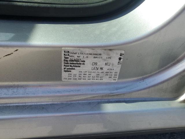 3VWF17AT1EM638638 - 2014 VOLKSWAGEN BEETLE SILVER photo 13