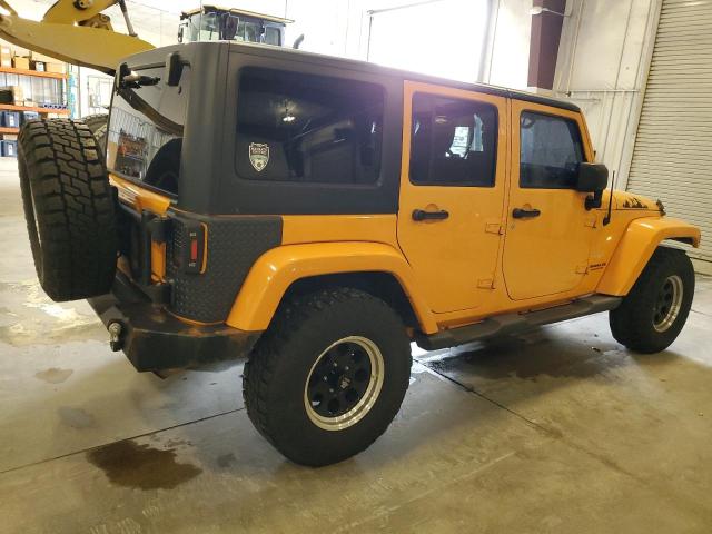 1C4BJWEG3CL223456 - 2012 JEEP WRANGLER U SAHARA ORANGE photo 3