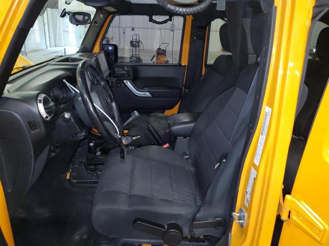 1C4BJWEG3CL223456 - 2012 JEEP WRANGLER U SAHARA ORANGE photo 7