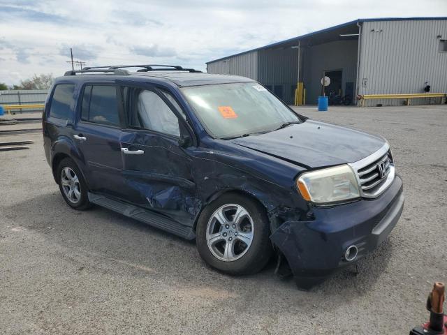 5FNYF4H53DB065098 - 2013 HONDA PILOT EXL 蓝色 照片 4