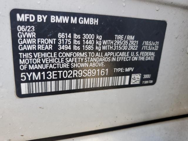 5YM13ET02R9S89161 - 2024 BMW X5 M COMPETITION WHITE photo 14
