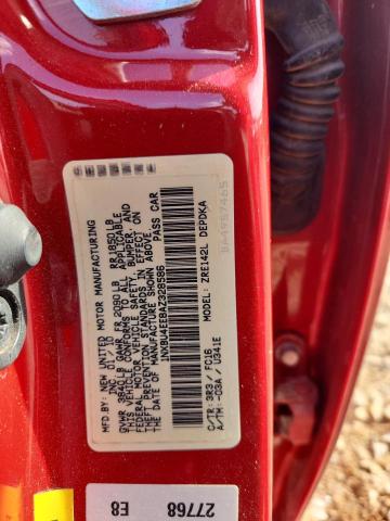 1NXBU4EE8AZ328586 - 2010 TOYOTA COROLLA BASE RED photo 12