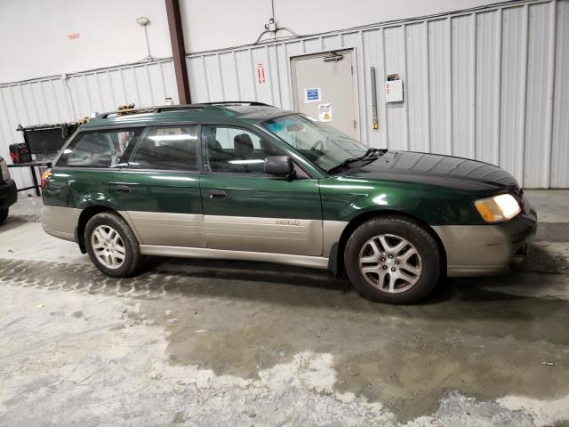 4S3BH665527630047 - 2002 SUBARU LEGACY OUTBACK GREEN photo 4