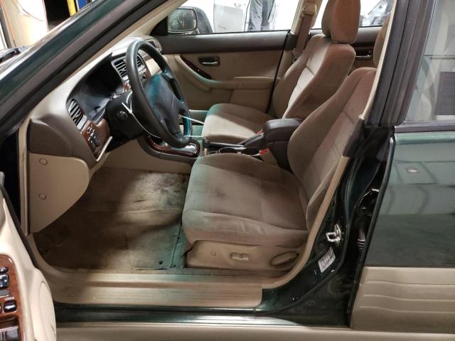 4S3BH665527630047 - 2002 SUBARU LEGACY OUTBACK GREEN photo 7