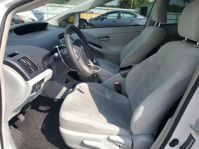 JTDKN3DUXC5451470 - 2012 TOYOTA PRIUS WHITE photo 7