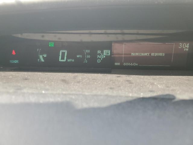 JTDKN3DUXC5451470 - 2012 TOYOTA PRIUS WHITE photo 9