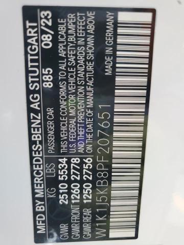 W1K1J5KB8PF207651 - 2023 MERCEDES-BENZ E 450 4MATIC WHITE photo 13