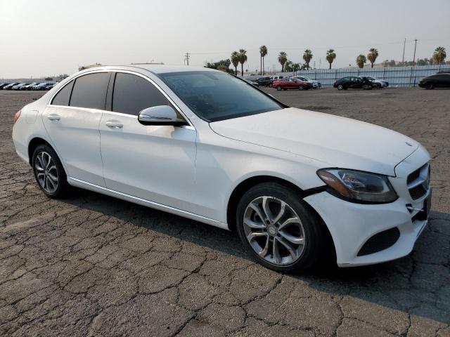 55SWF4KB2FU055069 - 2015 MERCEDES-BENZ C 300 4MATIC WHITE photo 4