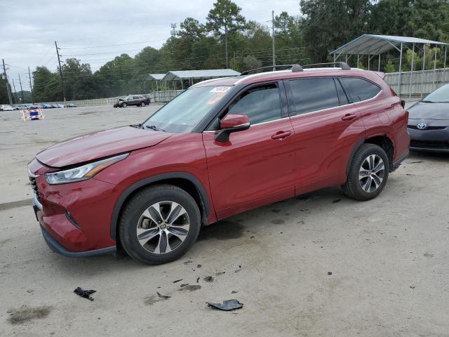 5TDGZRAH4LS001750 - 2020 TOYOTA HIGHLANDER XLE MAROON photo 1