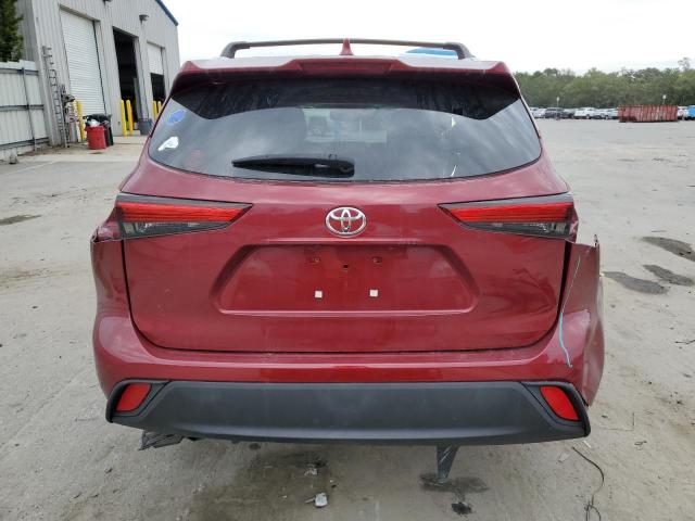 5TDGZRAH4LS001750 - 2020 TOYOTA HIGHLANDER XLE MAROON photo 6
