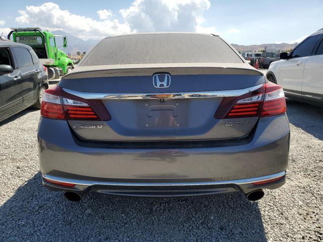 1HGCR2F58GA079960 - 2016 HONDA ACCORD SPORT GRAY photo 6