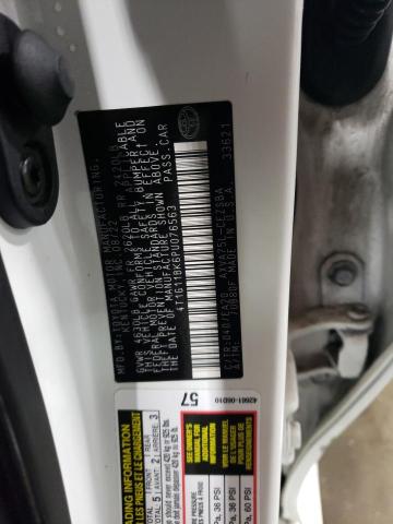 4T1G11BK6PU076563 - 2023 TOYOTA CAMRY SE NIGHT SHADE WHITE photo 12