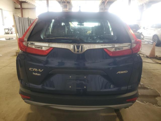 2HKRW6H37KH206672 - 2019 HONDA CR-V LX BLUE photo 6